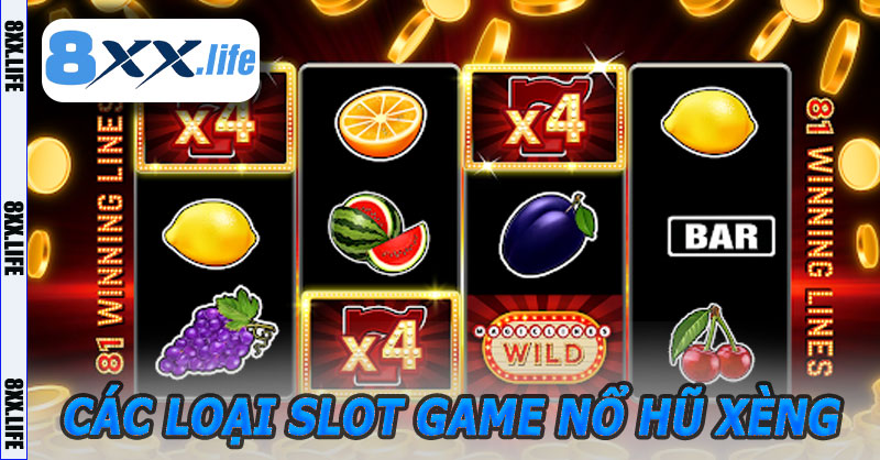 Các Loại Slot Game Trong Nổ Hũ Xèng 8XX